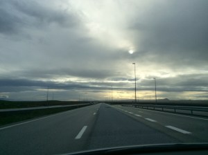 Dramatic view from the road