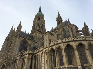 The full view of Bayeux Cathedral
