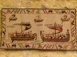 Here the boats are sailing across the Channel.