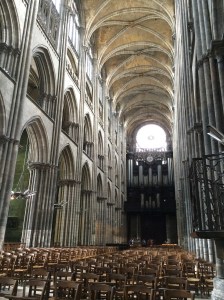 The nave of Rouen Cathedral