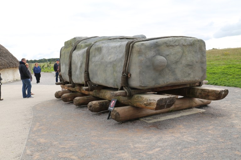 This reproduction is the best guess for how the Sarsen stones were moved.