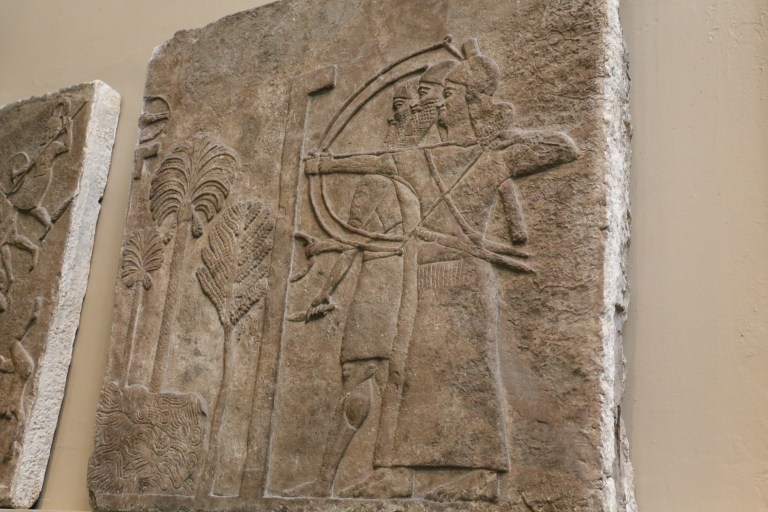 Detail of a relief, also from Ninevah.