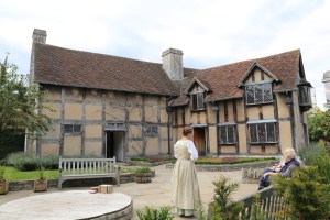 The exterior of Shakespeare's birthplace.
