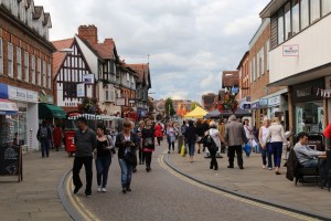 One of the streets in Stratford - they all have this beautiful Tudor architecture and windy quality.