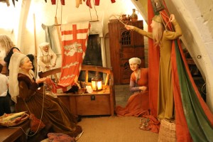 The ladies are celebrating the preparations for war... I think. Mostly this scene just kept repeating