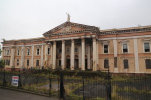For a little decay chic, here's the former Courts of Justice building, nearly destroyed by arson a few years ago. 