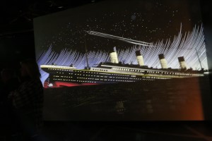 There was a graphical representation of the sinking that was fascinating to watch. 