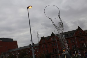 Beacon of Hope sculpture, erected 2007. Promptly nicknamed 