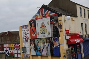 Mural commemorating Queen Elizabeth I on the Shankill Rd.