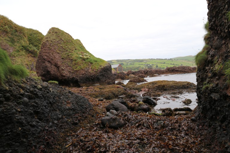 This is the view outside the Cushenden cave and is where Davos and Melisandre came ashore. 