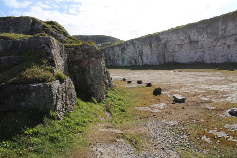 This car park in Larrybane was the site for Renly's camp in season 2. It overlooks the cliff-edged water.