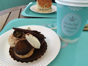 Beautiful pastry in the Buckingham Palace Garden Cafe