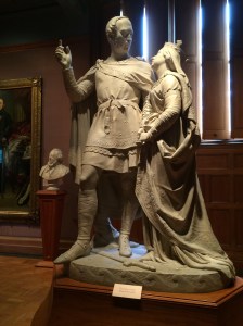 This rather bizarre sculpture by William Theed is of Prince Albert and Queen Victoria. They are wearing traditional Anglo-Saxon outfits to emphasize their German heritage. Bet they had to throw a blanket over this one about 20 years later. 