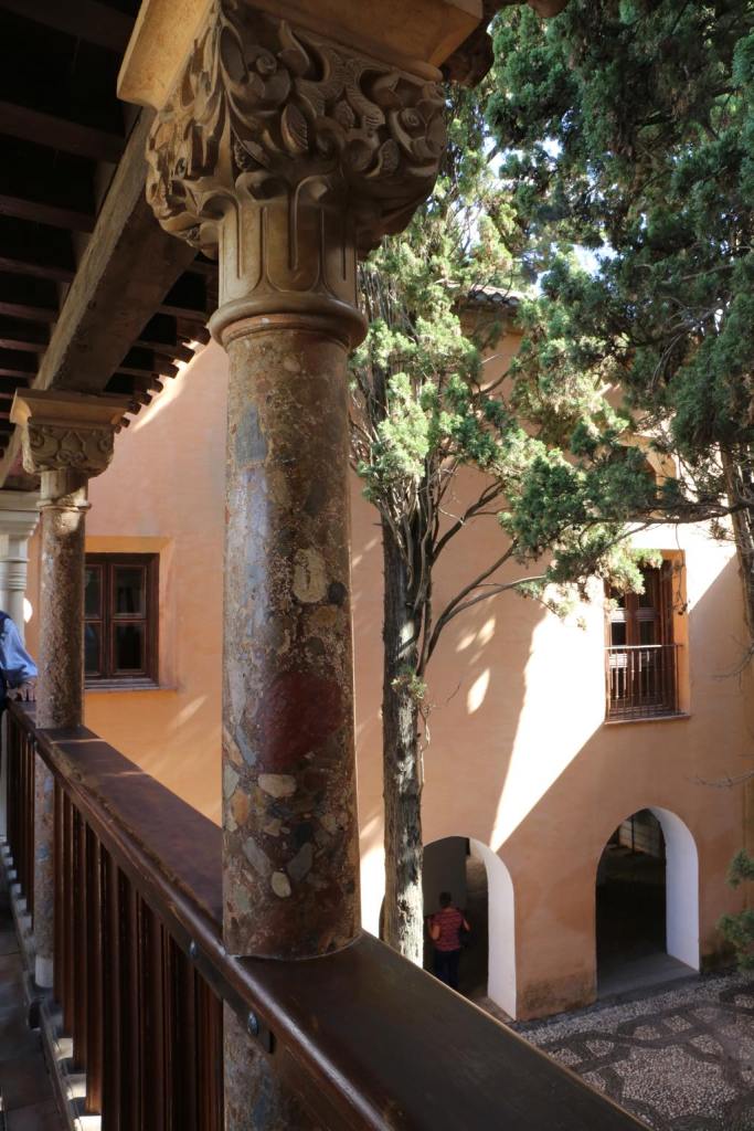 One of the balconies in the Alhambra
