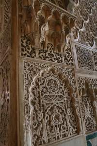 The carvings are done in plaster - it's kind of amazing they're in such good condition. 