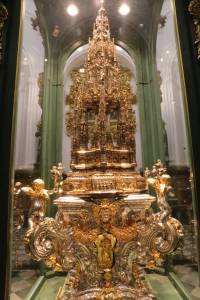 Altar piece made from gold and silver from the Americas