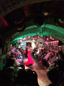 The show in Sacromonte was different from the theatre - this is the room where they performed. 