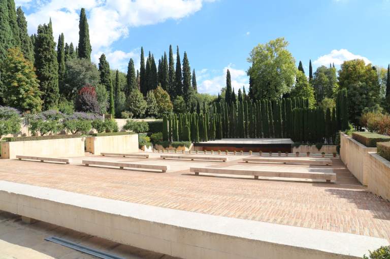 An outdoor amphitheater was recently added for events