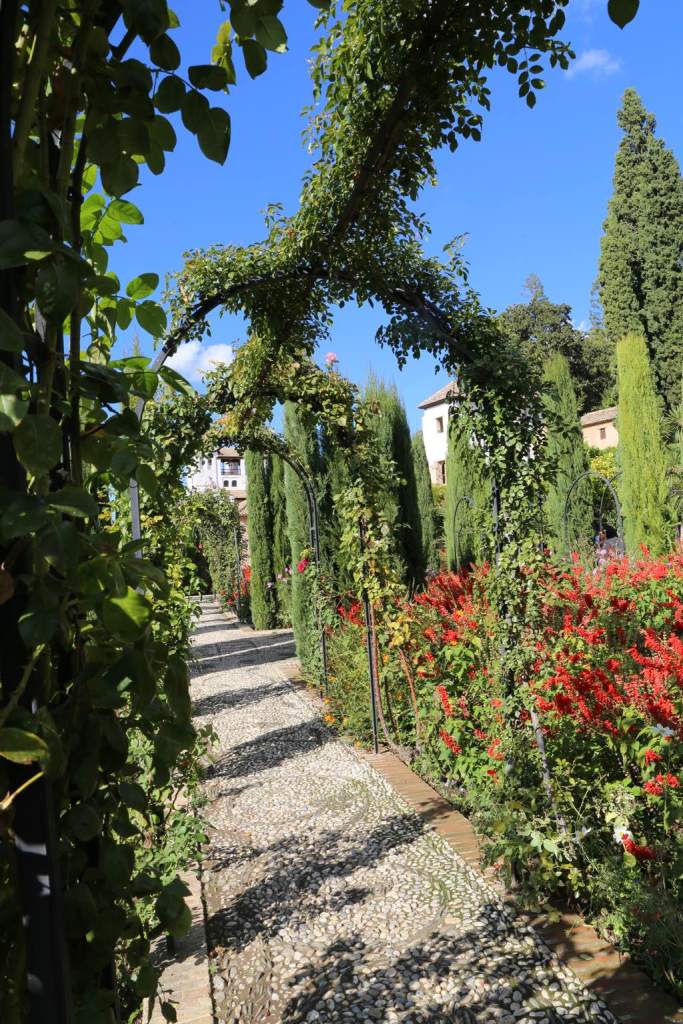 Just one of many beautiful pathways in the gardens