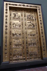 Cast of The Gates of Paradise by Lorenzo Ghiberti for the Baptistry of the Florence Cathedral. 