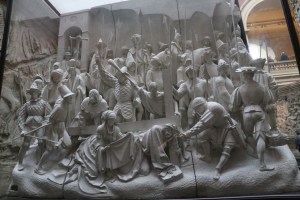 Cast of an oak altarpiece in Schleswig Cathedral in Germany