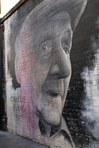 George Burns tribute -- he was an East End legend whose family ran a shop on Bacon Lane.