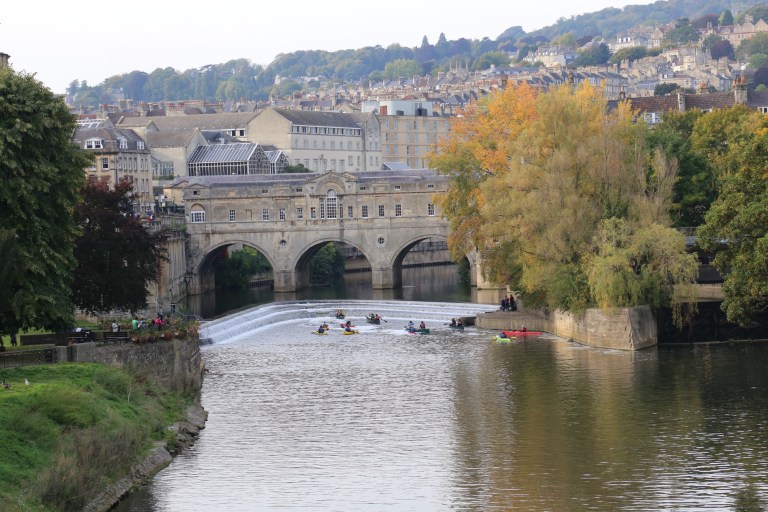 Pulteney Bridge across the Avon River