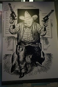 The museum was full of great Churchill quotes and political cartoons