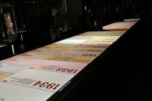 The museum had this interactive display with journals and other information from every year of Churchill's life.