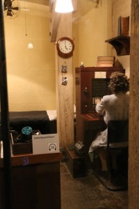 The radio room where someone would be on call at all hours.