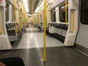 This happened exactly once in my 9 weeks in London... empty train carriage: the unicorn of urban living.