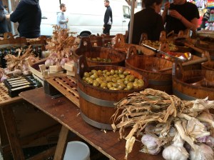 Just one of the food stalls