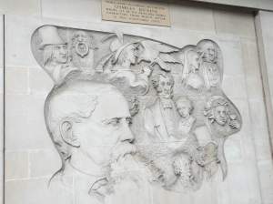 Plaque near one of Dickens' homes