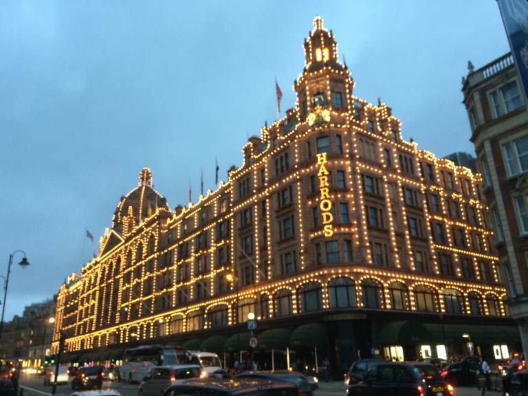 Harrods, the other famous department store. It's like shopping in a museum
