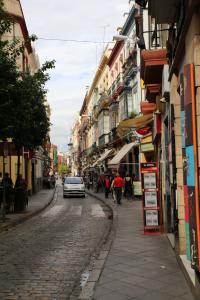 One of Seville's winding streets - even with phone-guided directions, it's super easy to get lost here.