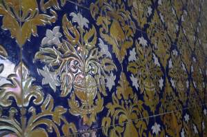 Detail of the wall inside the main building 