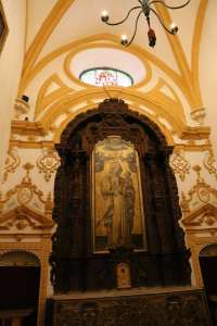 This is the altar in the Renaissance chapel where Charles V got married