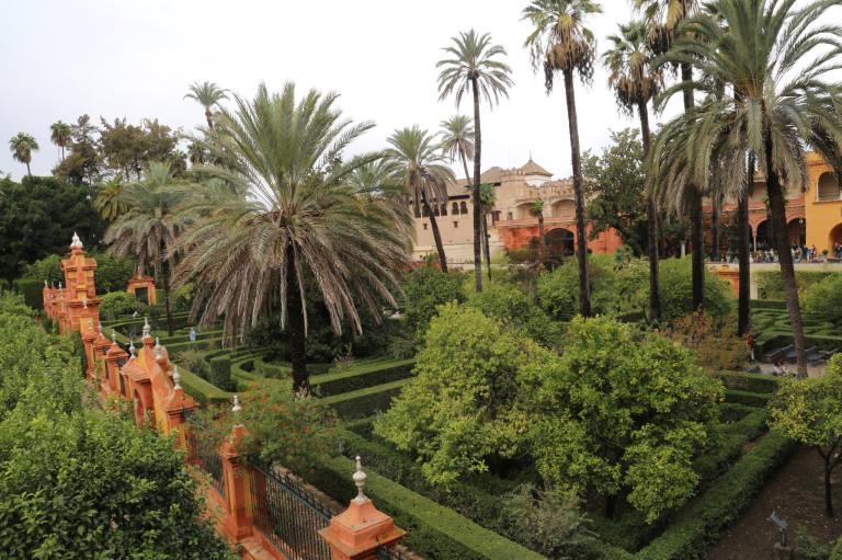 The Italian side of the gardens