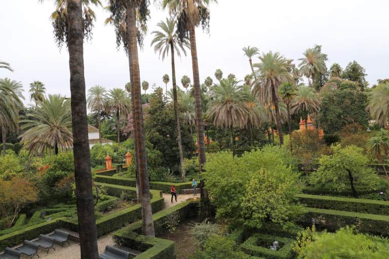 The Italian side of the gardens