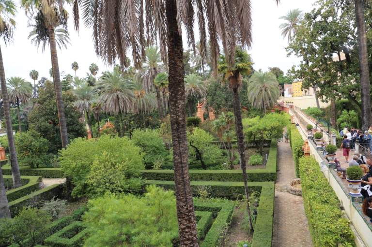 The Italian side of the gardens