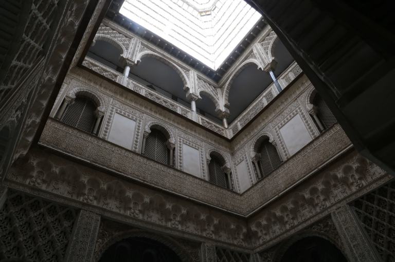 This is the Patio of the Dolls, so named for the little doll heads in some of the reliefs in the room.