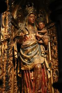 Madonna and child on one of the chapel altars in the Cathedral