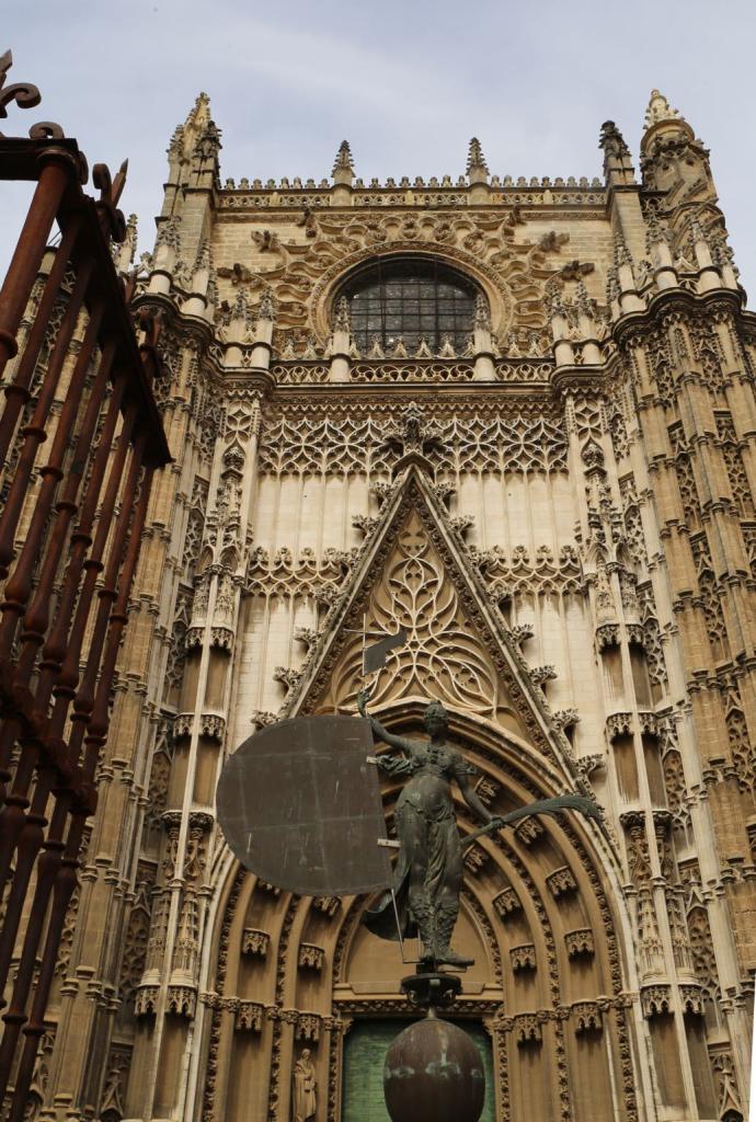 The front exterior of the Cathedral