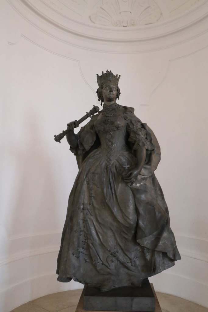 Maria Theresa statue inside the Upper Belvedere Palace