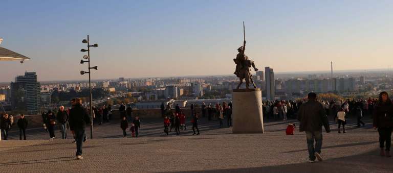 View from the door of the castle