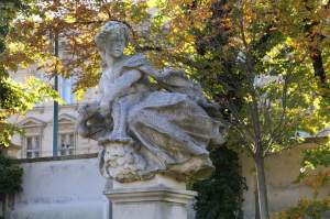 One of many sculptures in the park behind the Presidential Palace