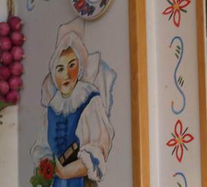 The restaurant where we ate was filled with paintings like this one.