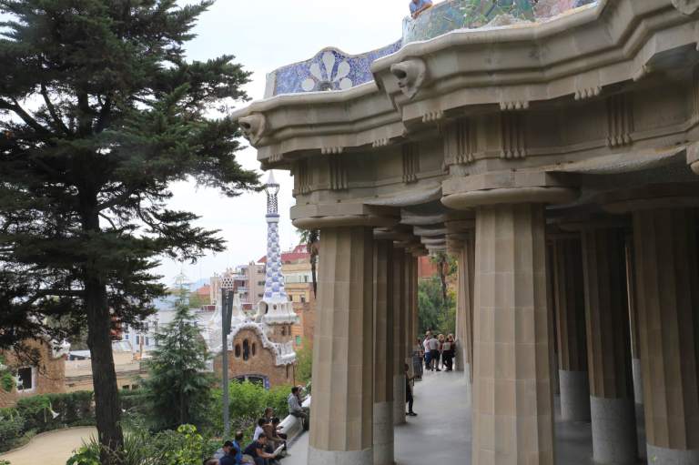 Column area from the front