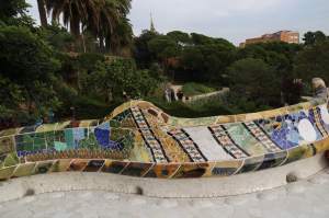 Detail of the benches at the top of the Monumental section