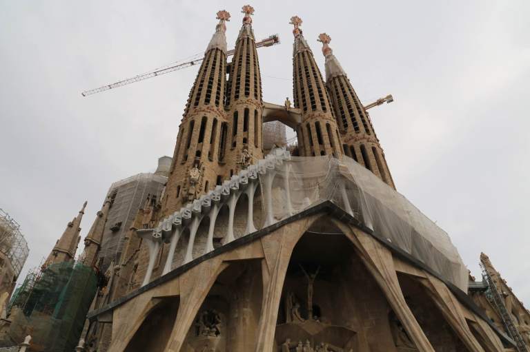 Exterior of Sagrada Familia - as you can see, construction is ongoing. 